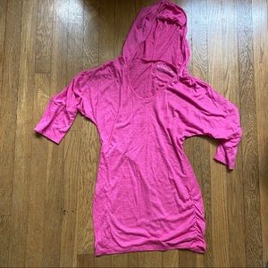 Athletic shirt with hood